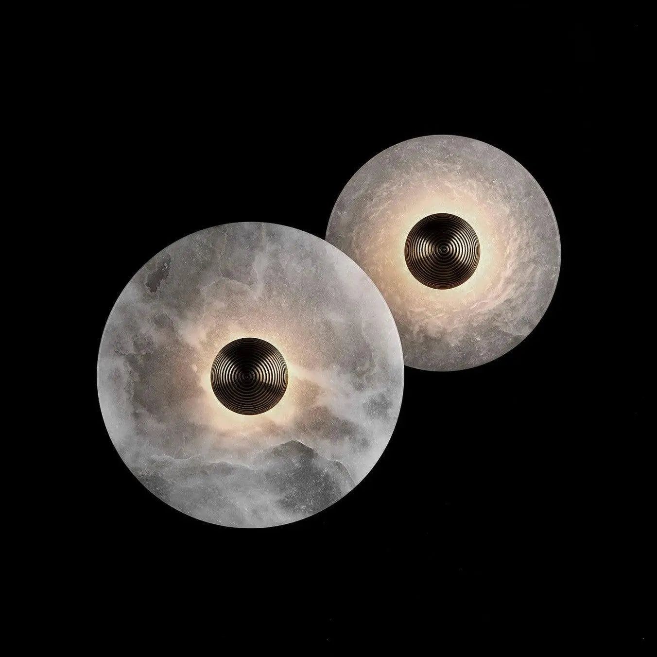 Round Alabaster Combination Wall Lamp - Yiarolight