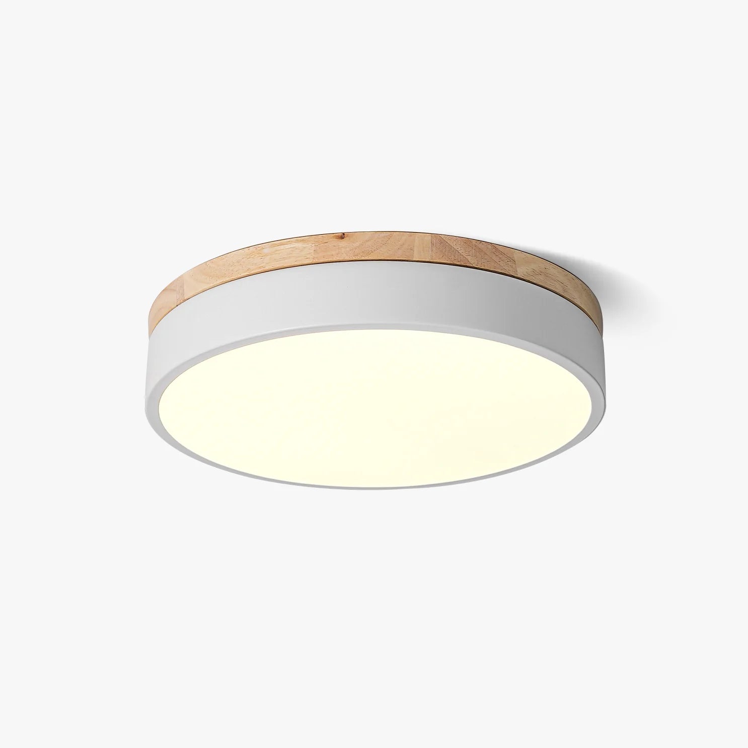 Round Wooden Ceiling Lamp - Auraolight