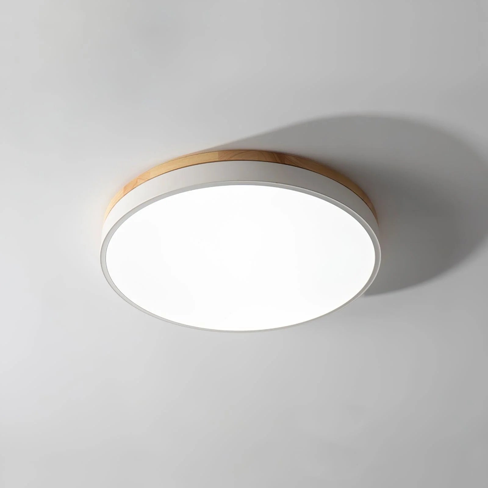 Round Wooden Ceiling Lamp - Auraolight