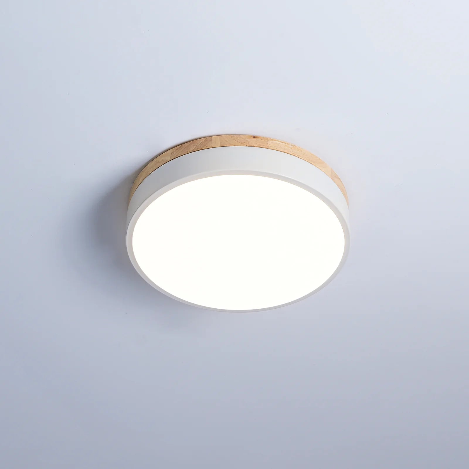 Round Wooden Ceiling Lamp - Auraolight