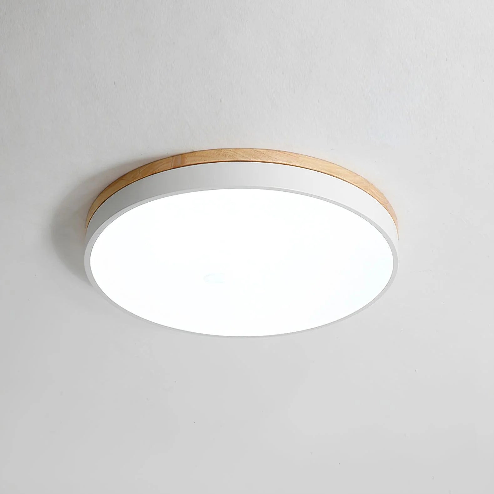 Round Wooden Ceiling Lamp - Auraolight