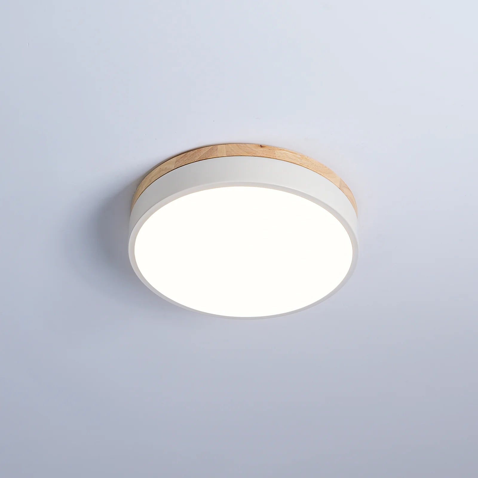 Round Wooden Ceiling Lamp - Auraolight