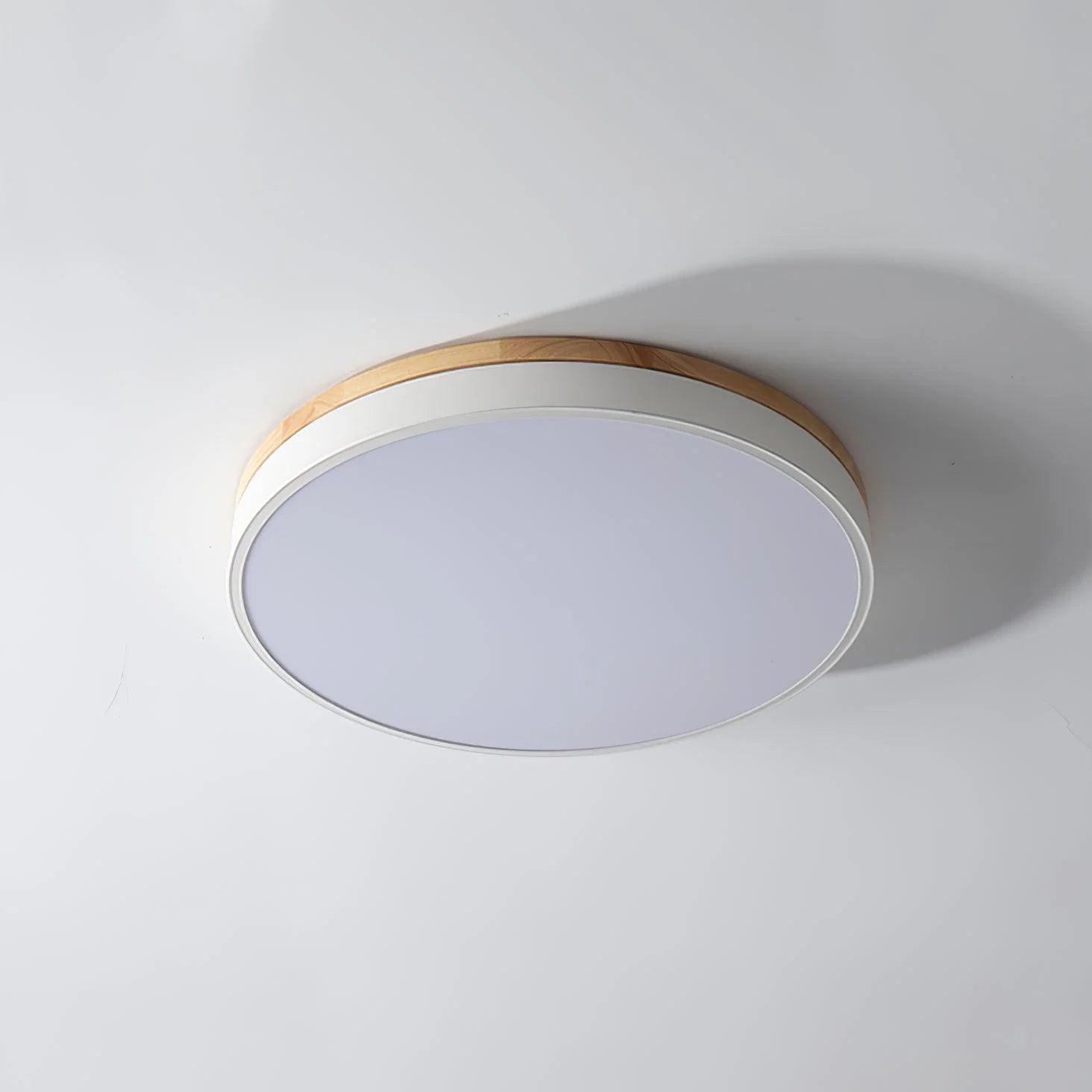 Round Wooden Ceiling Lamp - Auraolight