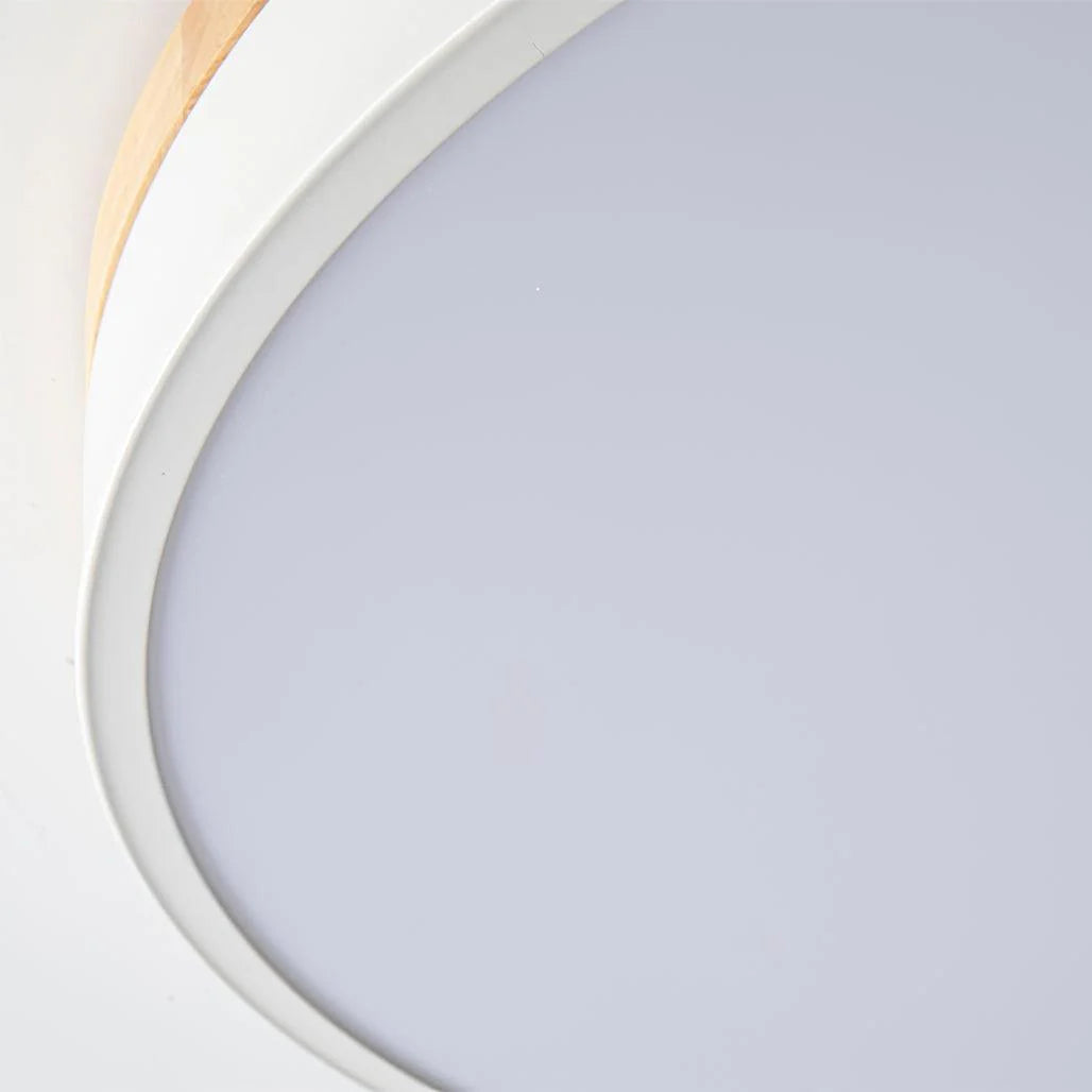 Round Wooden Ceiling Lamp - Auraolight