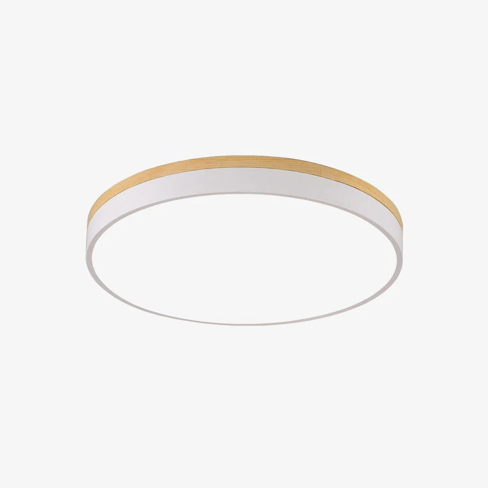 Round Wooden Ceiling Lamp - Auraolight