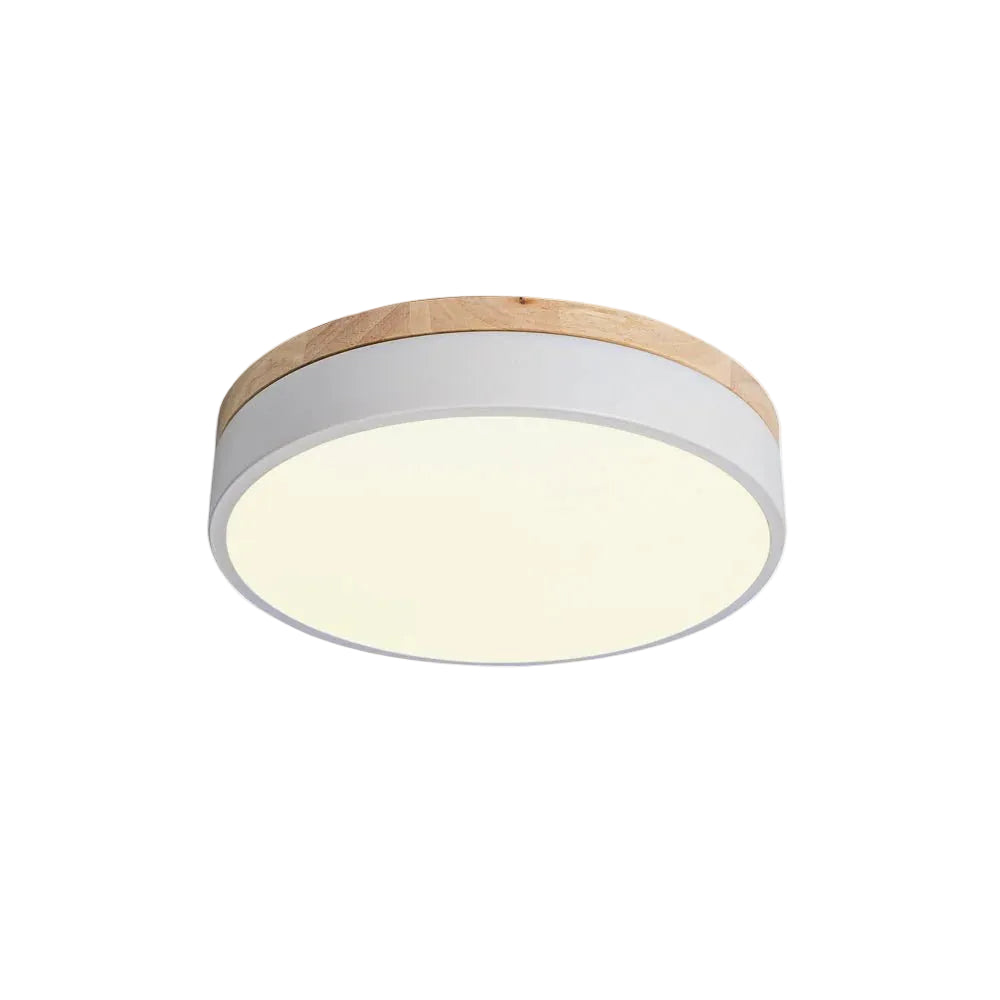 Round Wooden Ceiling Lamp - Auraolight