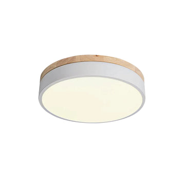 Round Wooden Ceiling Lamp - Auraolight