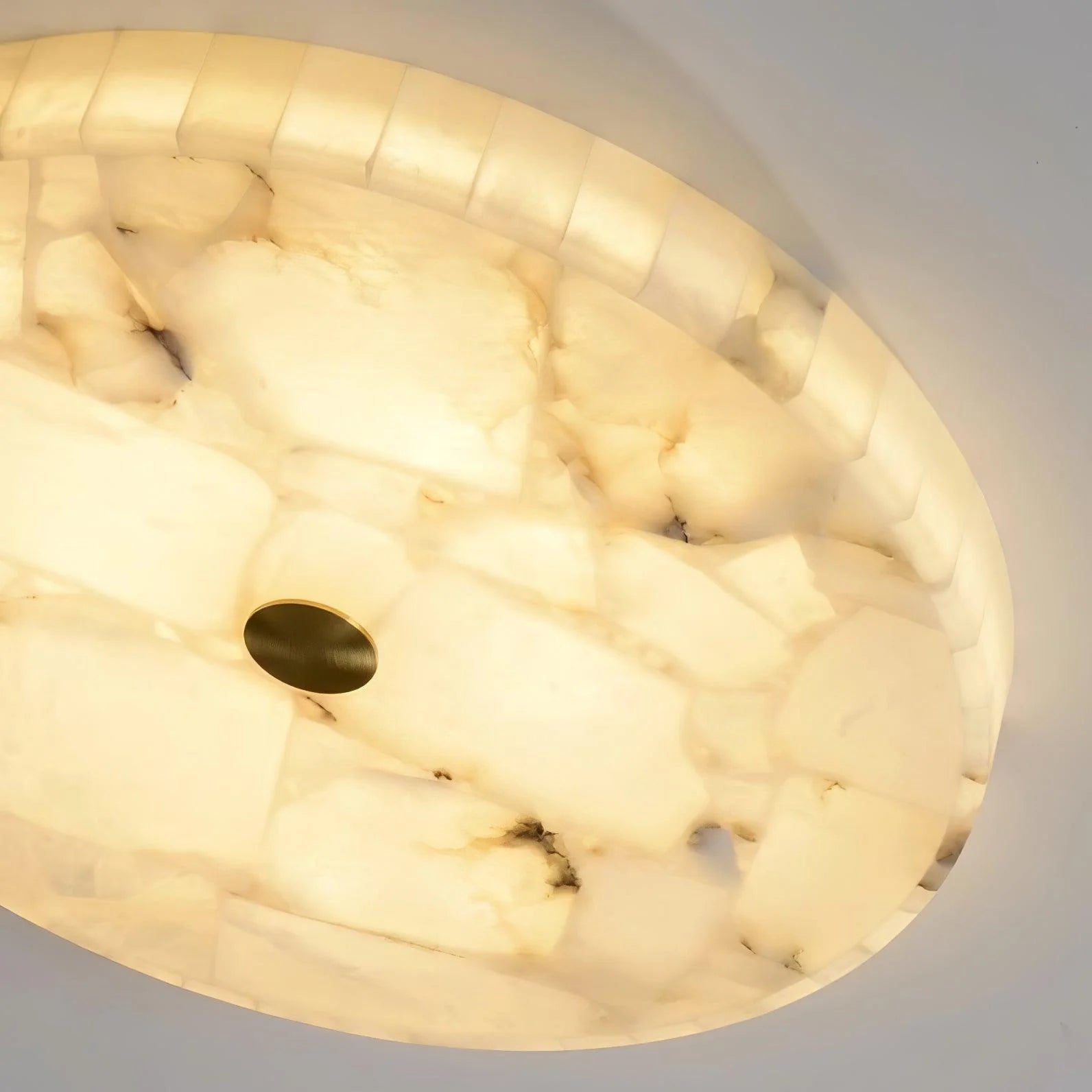 Round Alabaster Ceiling Lamp - Yiarolight