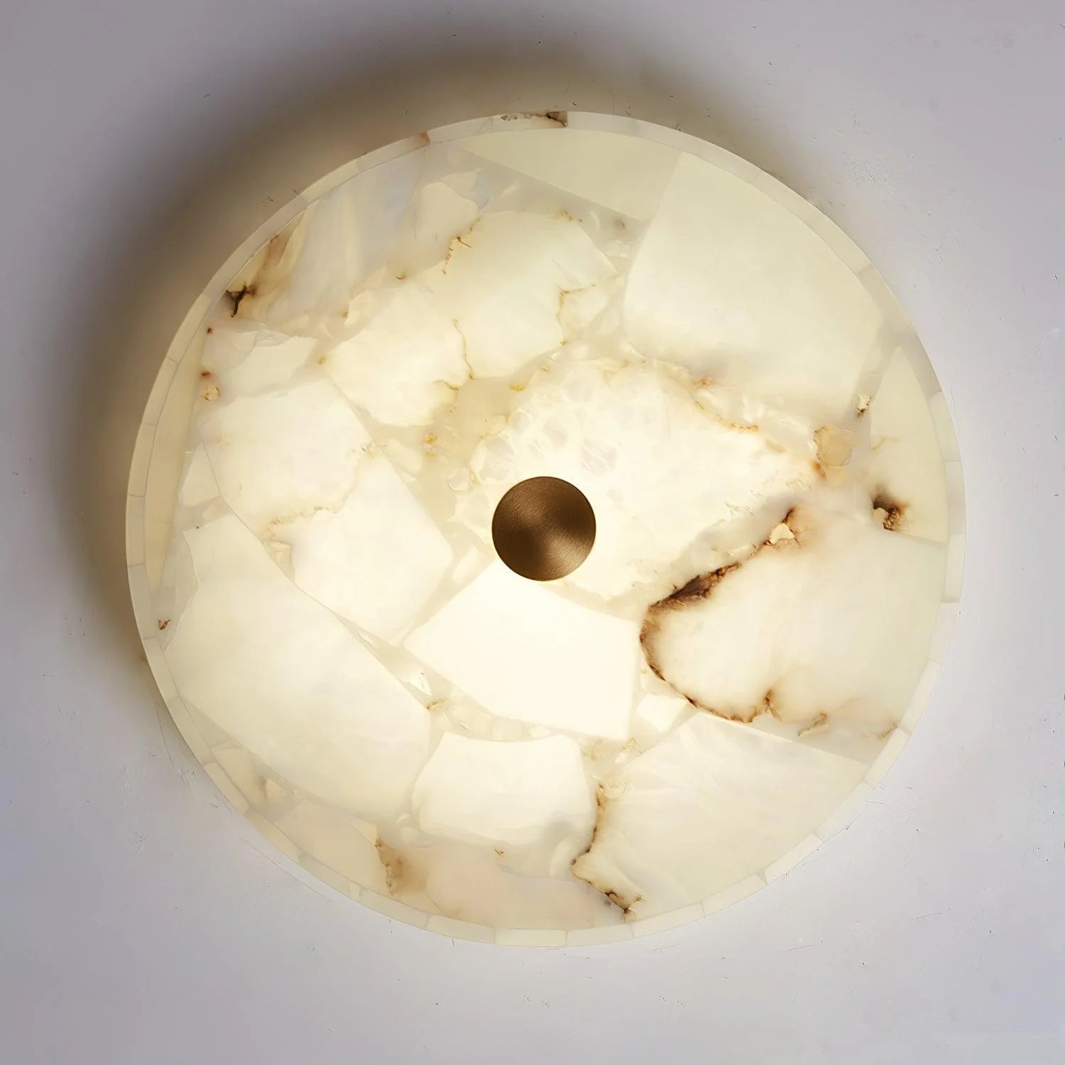 Round Alabaster Ceiling Lamp - Yiarolight