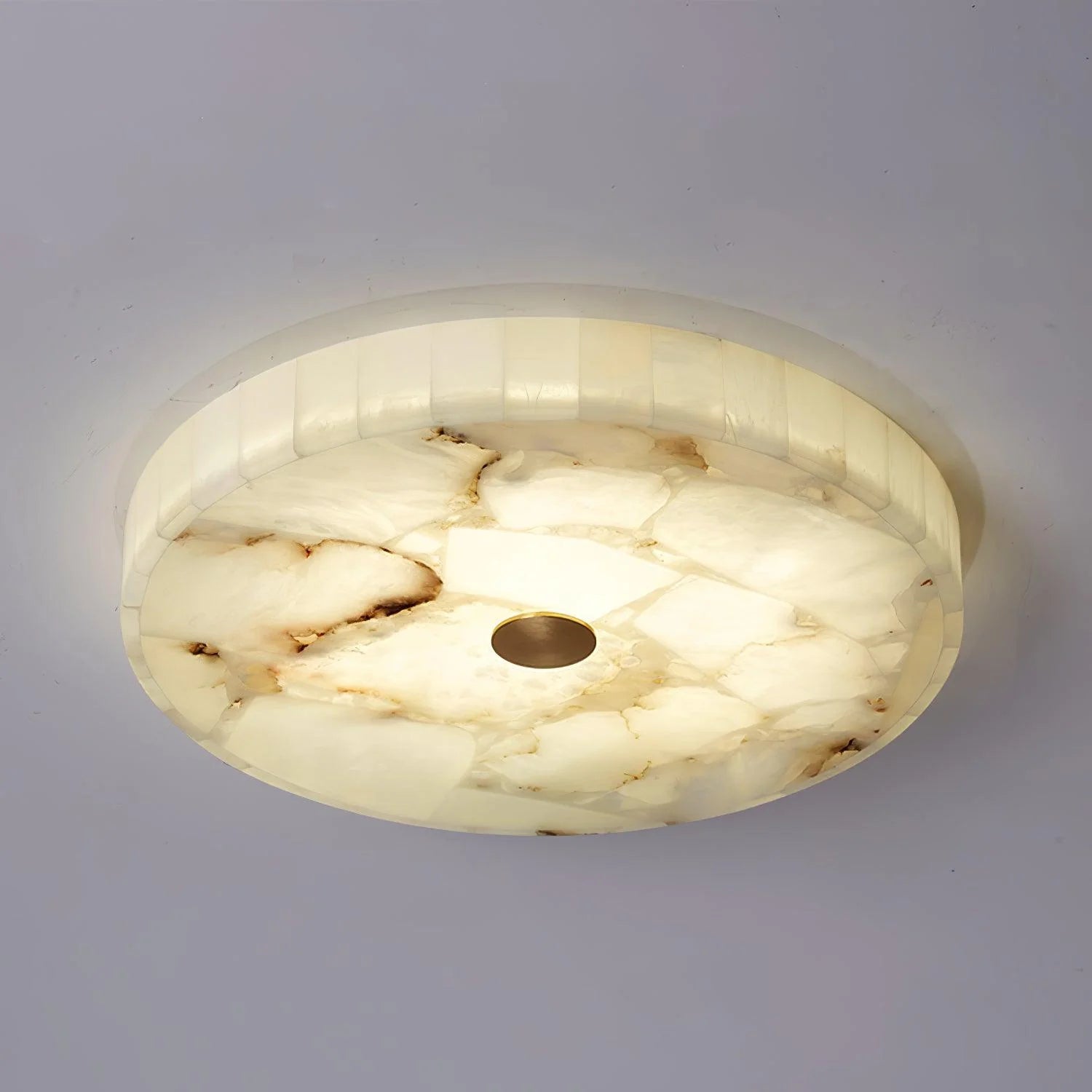 Round Alabaster Ceiling Lamp - Yiarolight