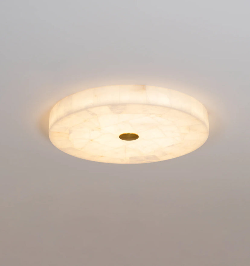 Round Alabaster Ceiling Lamp - Yiarolight