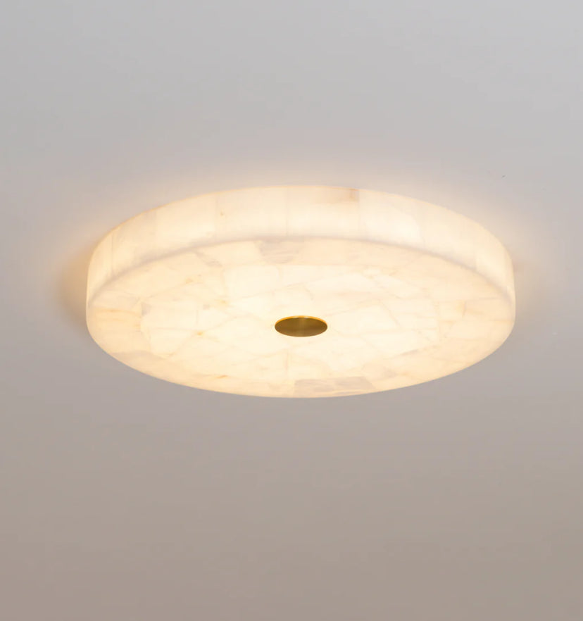 Round Alabaster Ceiling Lamp - Yiarolight