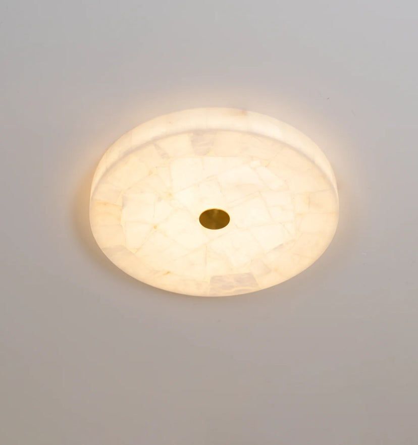 Round Alabaster Ceiling Lamp - Yiarolight