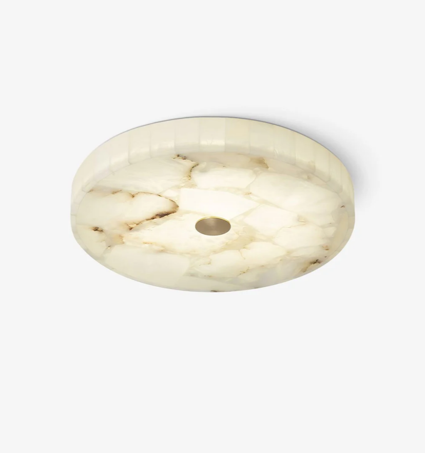 Round Alabaster Ceiling Lamp - Yiarolight
