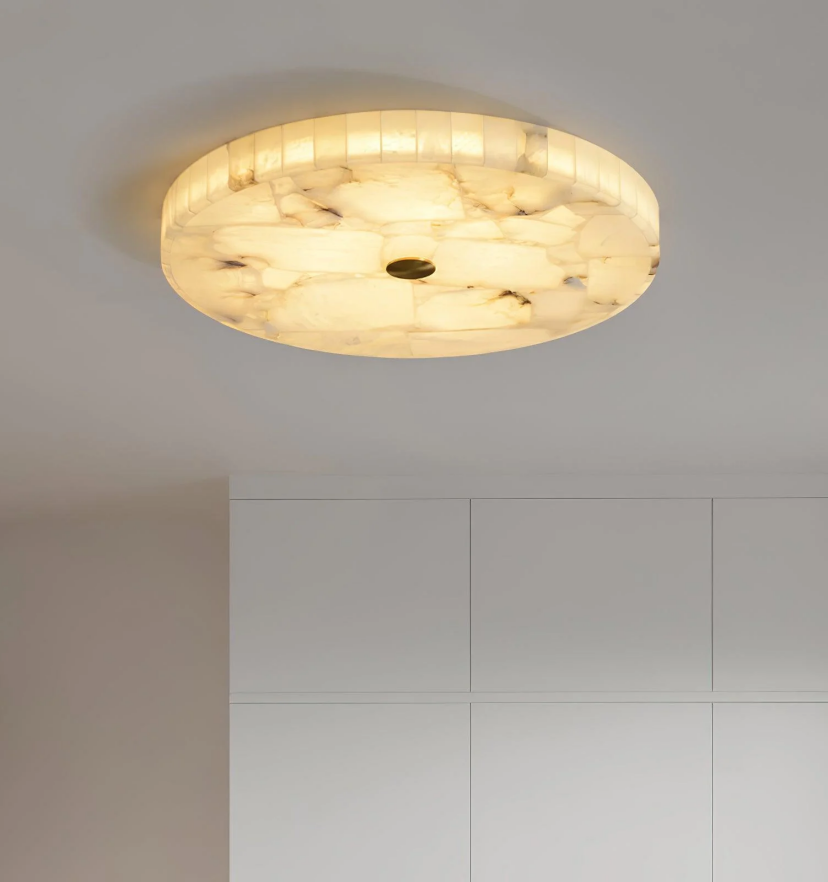 Round Alabaster Ceiling Lamp - Yiarolight