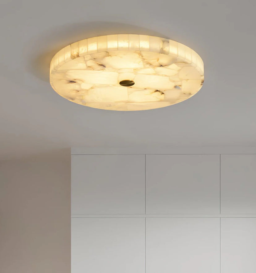Round Alabaster Ceiling Lamp - Yiarolight