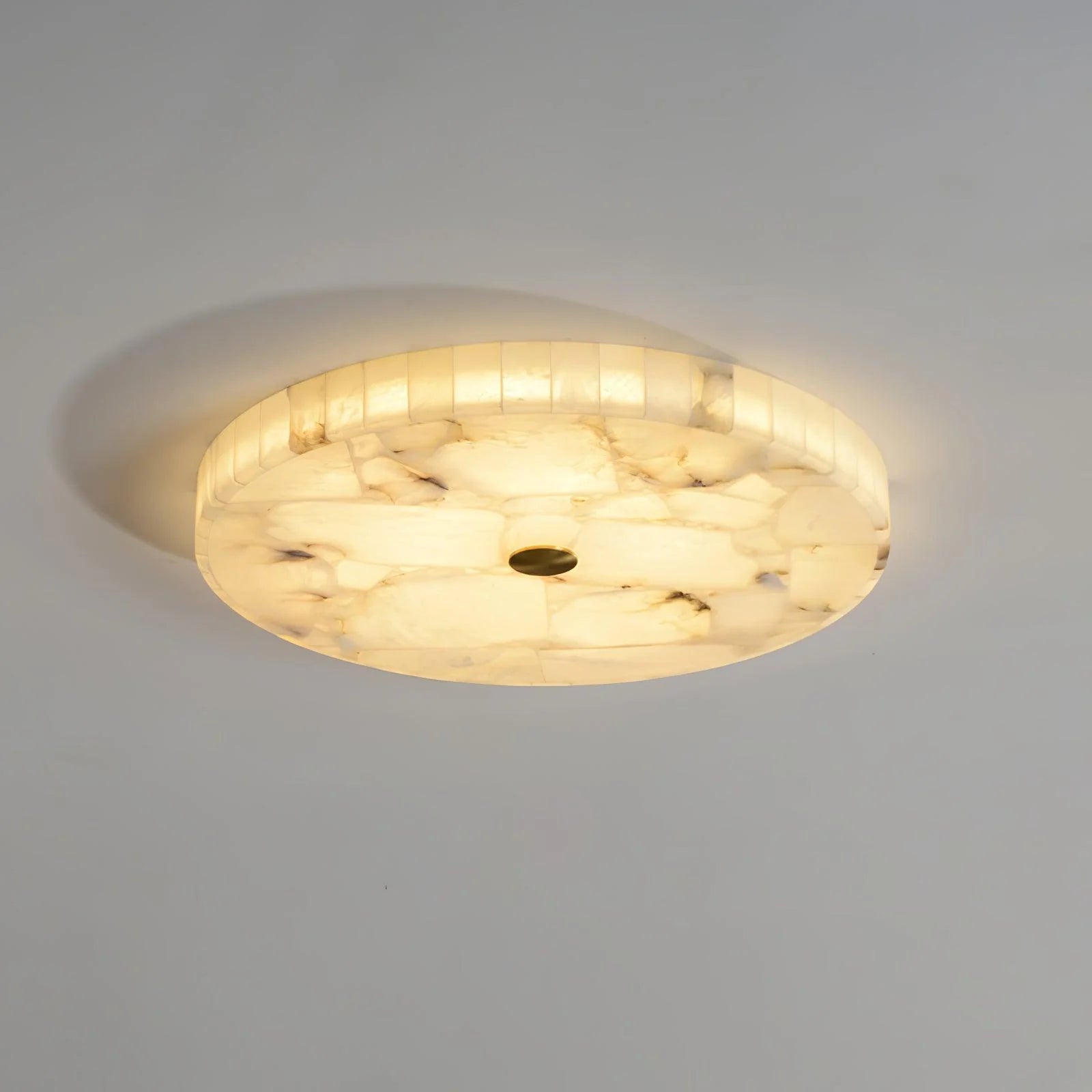 Round Alabaster Ceiling Lamp - Yiarolight