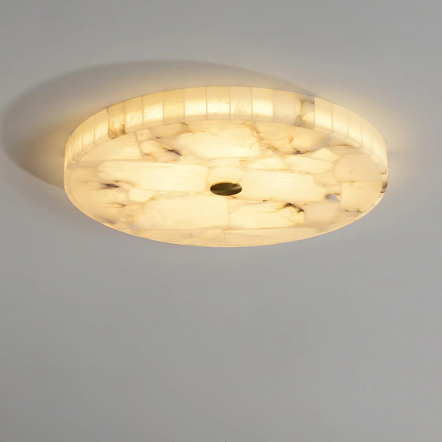 Round Alabaster Ceiling Lamp - Yiarolight