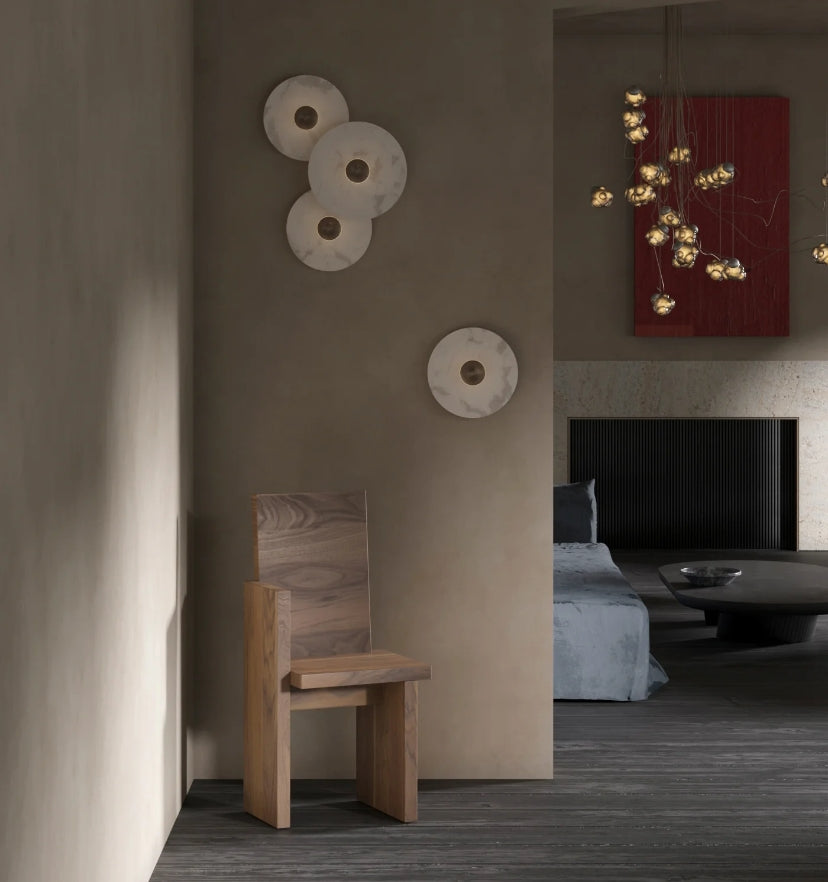 Round Alabaster Wall Lamp - Yiarolight