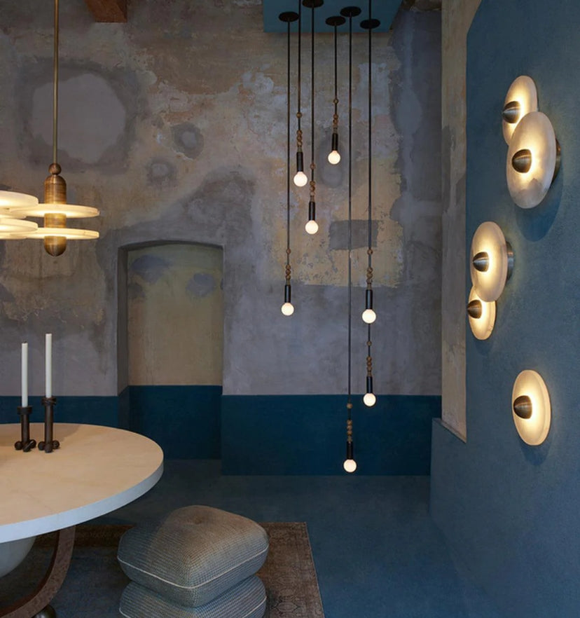 Round Alabaster Wall Lamp - Yiarolight