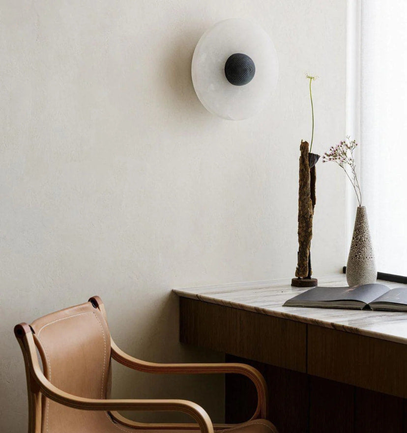 Round Alabaster Wall Lamp - Yiarolight