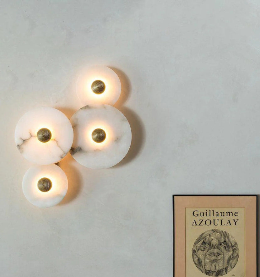 Round Alabaster Wall Lamp - Yiarolight