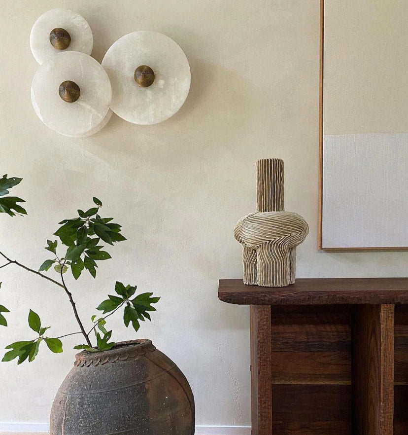 Round Alabaster Wall Lamp - Yiarolight
