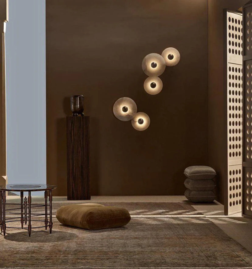 Round Alabaster Wall Lamp - Yiarolight