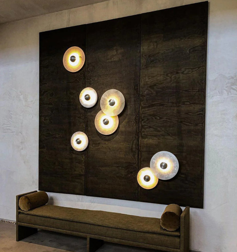 Round Alabaster Wall Lamp - Yiarolight