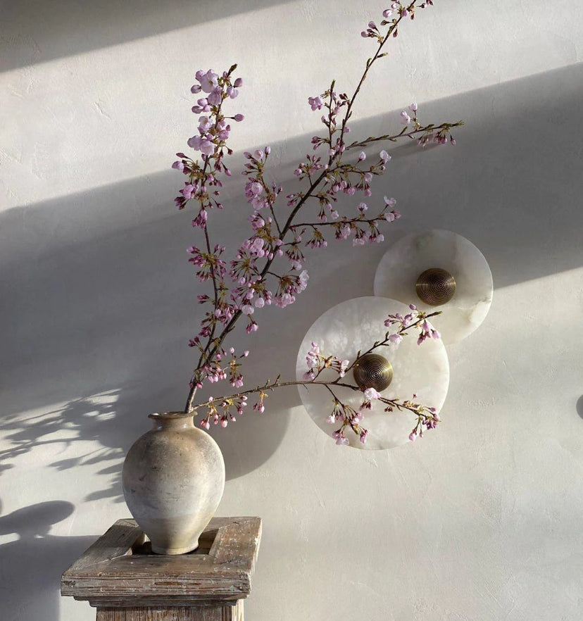 Round Alabaster Wall Lamp - Yiarolight