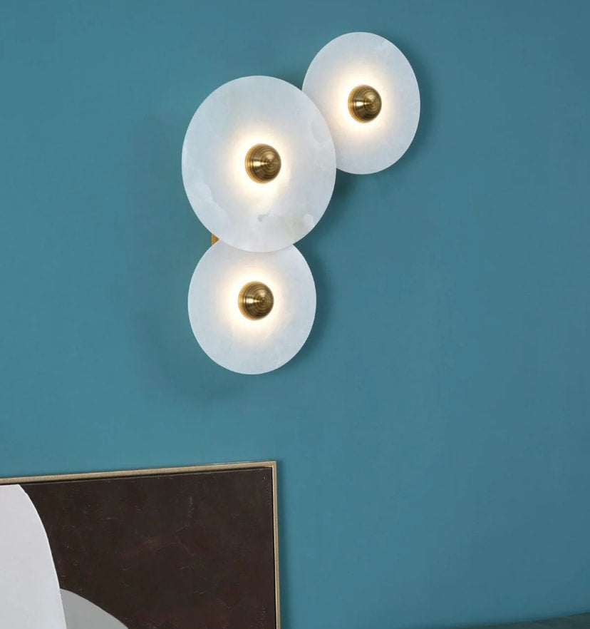Round Alabaster Wall Lamp - Yiarolight