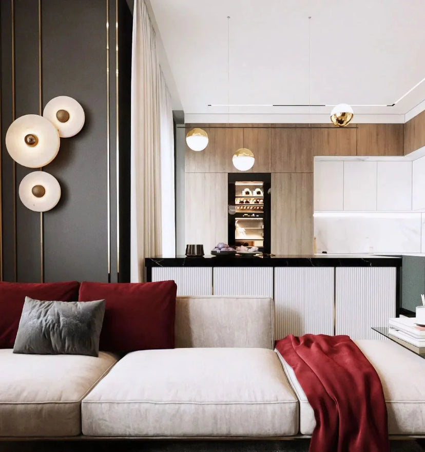 Round Alabaster Wall Lamp - Yiarolight