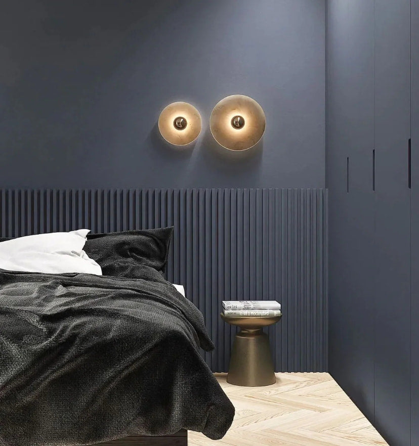 Round Alabaster Wall Lamp - Yiarolight