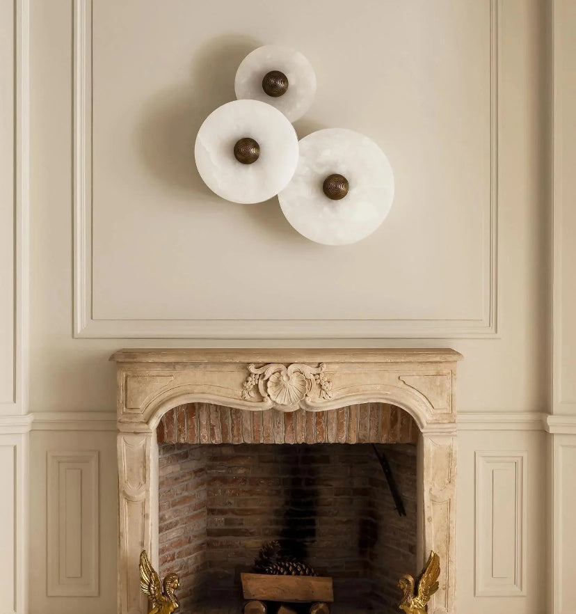 Round Alabaster Wall Lamp - Yiarolight