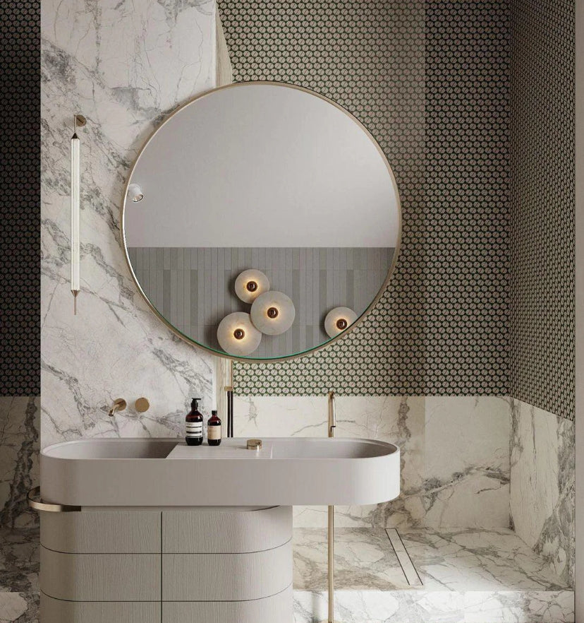 Round Alabaster Wall Lamp - Yiarolight