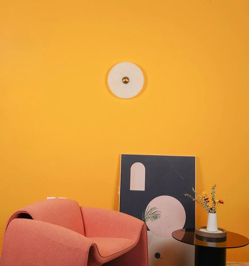Round Alabaster Wall Lamp - Yiarolight
