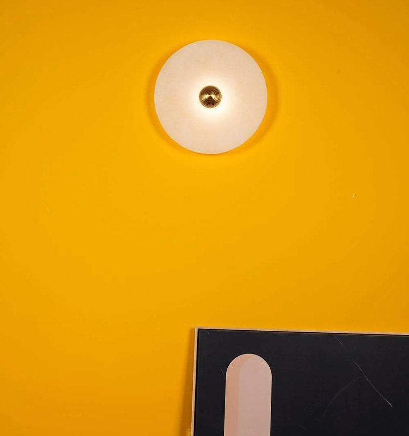 Round Alabaster Wall Lamp - Yiarolight