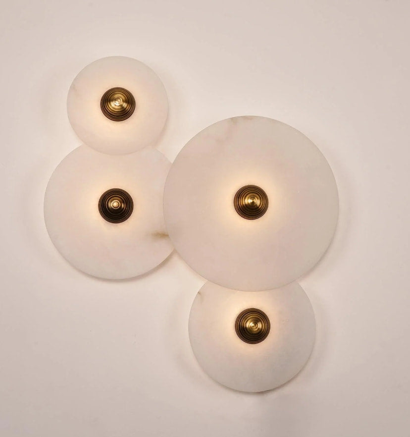 Round Alabaster Wall Lamp - Yiarolight