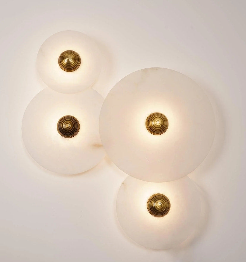 Round Alabaster Wall Lamp - Yiarolight