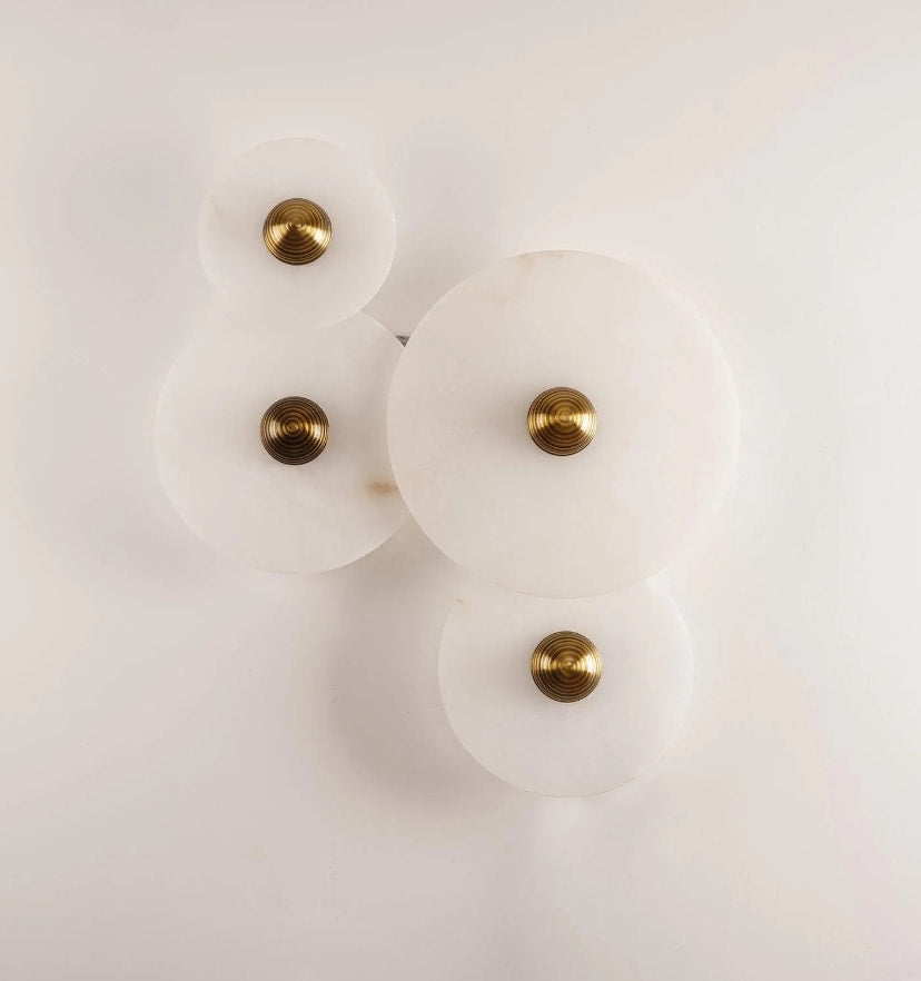 Round Alabaster Wall Lamp - Yiarolight