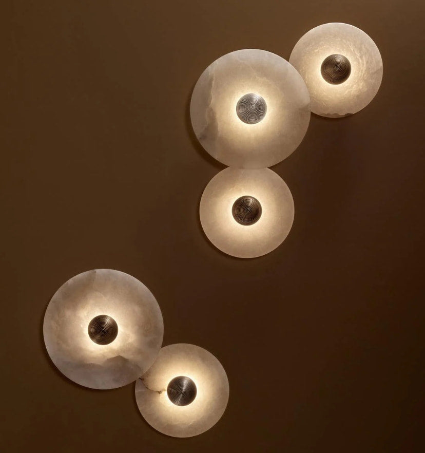 Round Alabaster Wall Lamp - Yiarolight