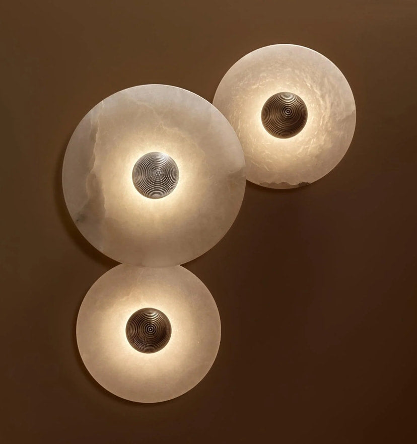 Round Alabaster Wall Lamp - Yiarolight