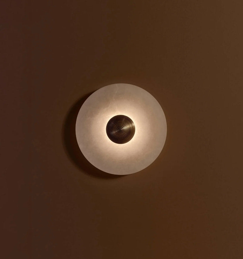 Round Alabaster Wall Lamp - Yiarolight
