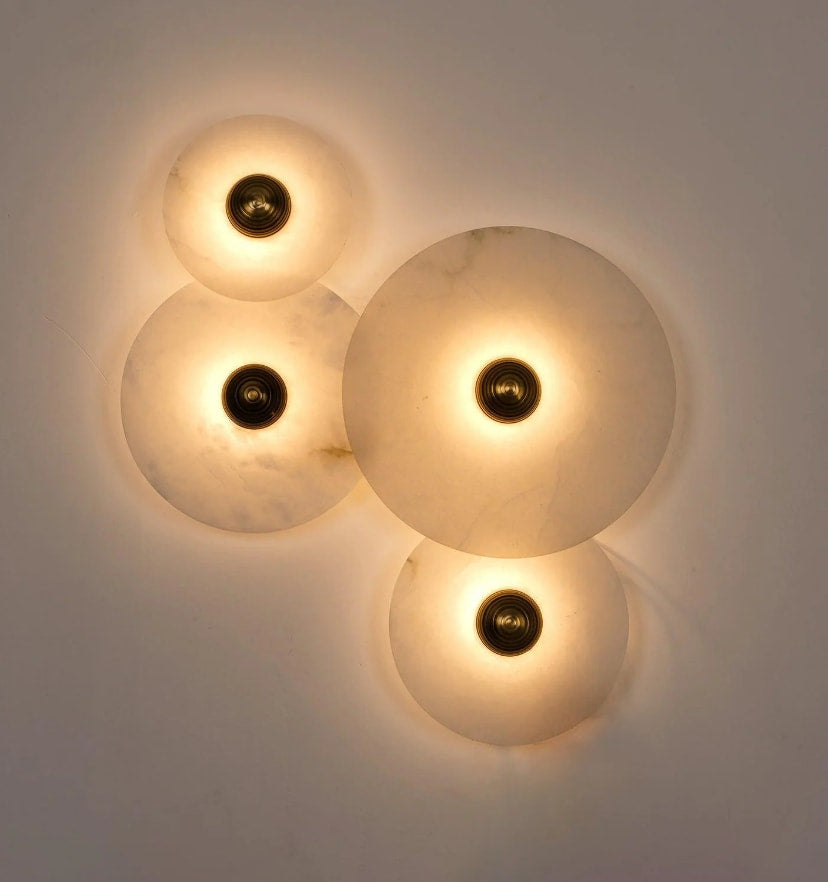 Round Alabaster Wall Lamp - Yiarolight