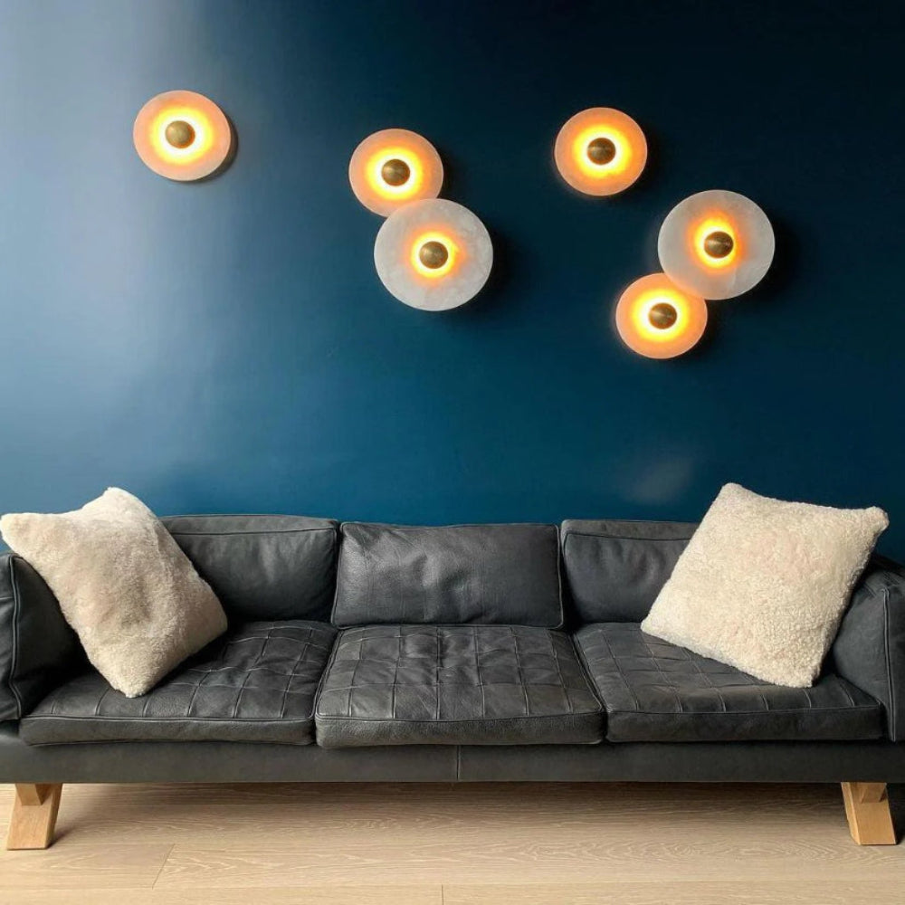 Round Alabaster Wall Lamp - Yiarolight