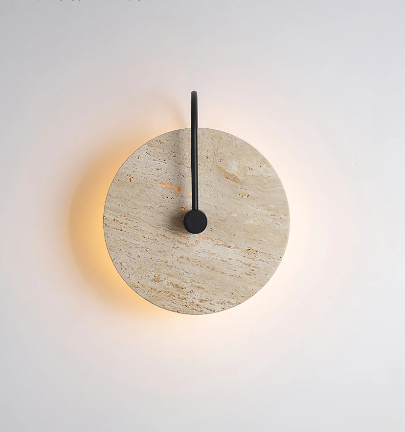Round Travertine Wall Lamp - Yiarolight