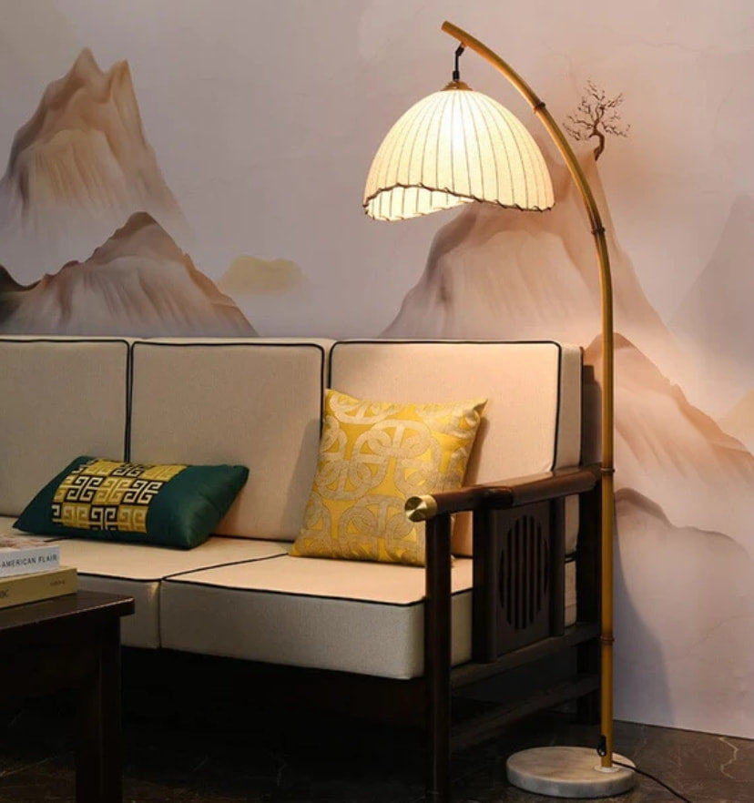 Vintage Bamboo Floor Lamp - Yiarolight
