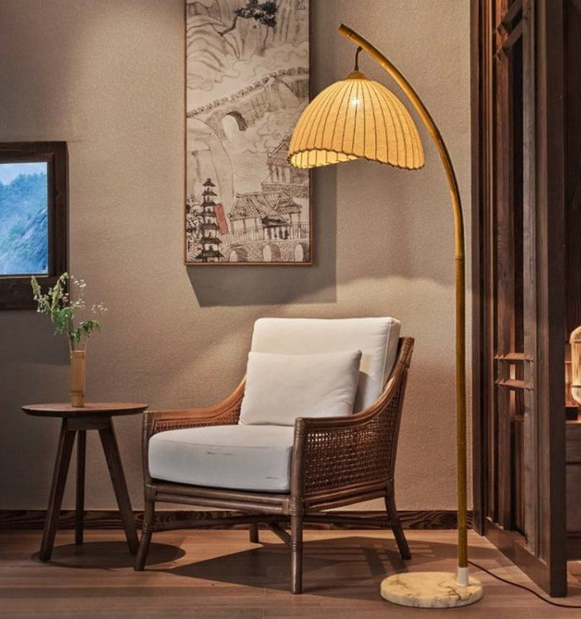 Vintage Bamboo Floor Lamp - Yiarolight