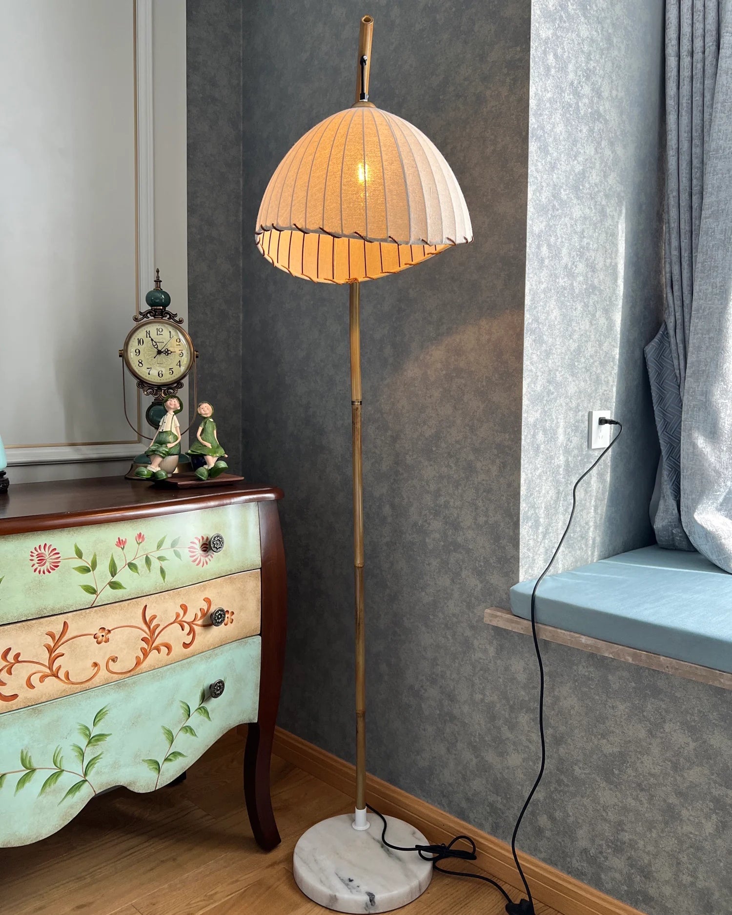Vintage Bamboo Floor Lamp - Yiarolight