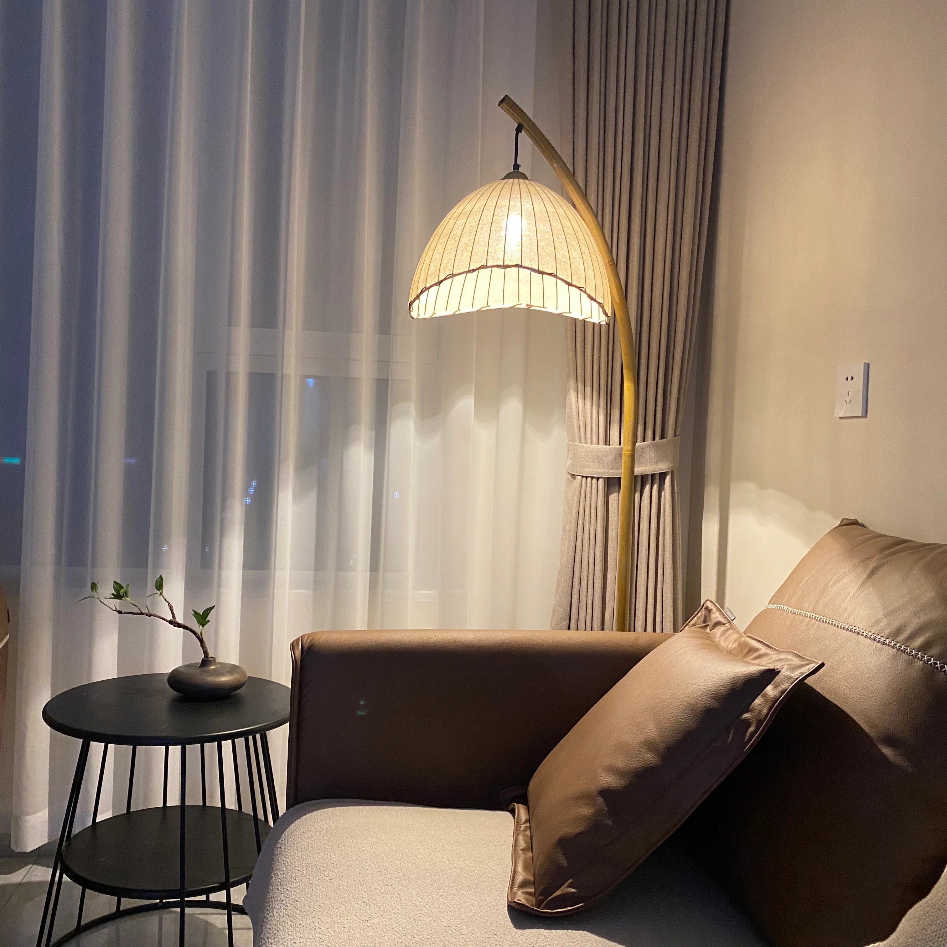 Vintage Bamboo Floor Lamp - Yiarolight